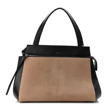 CELINE Pony Hair Calfskin Medium Edge Shoulder Bag